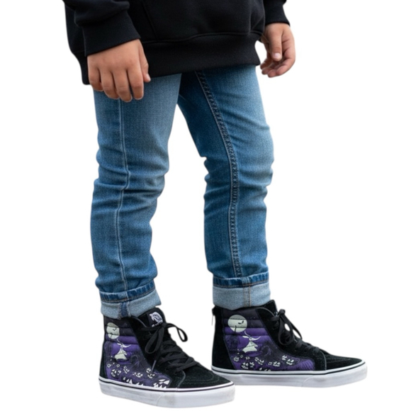 Vans Other - Vans x Disney Nightmare Before Christmas High Top Sneakers Kids 4 Jack Skellingt